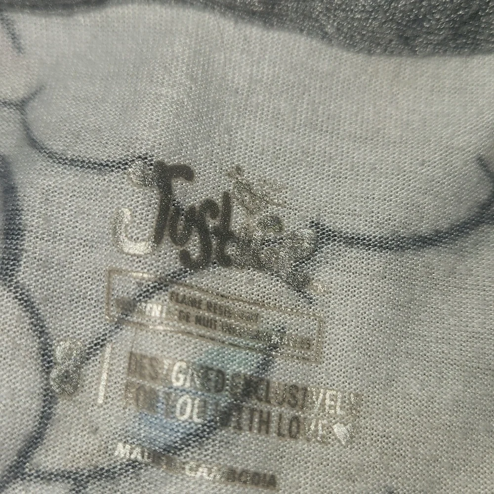 Justice Size 8 Sheep Over Onesie Pajamas